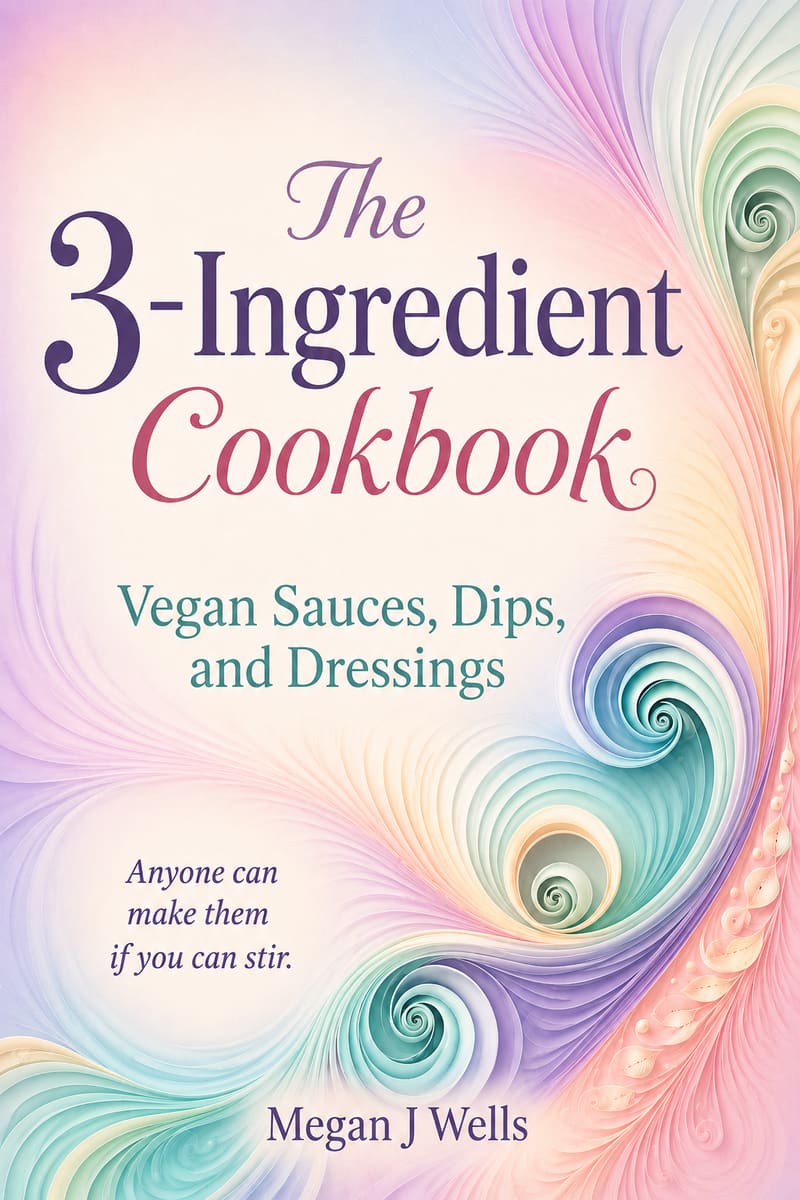 Cover of 3-Ingredient Cookbook by Megan J. Wells